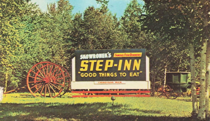 Step Inn - Vintage Postcard
